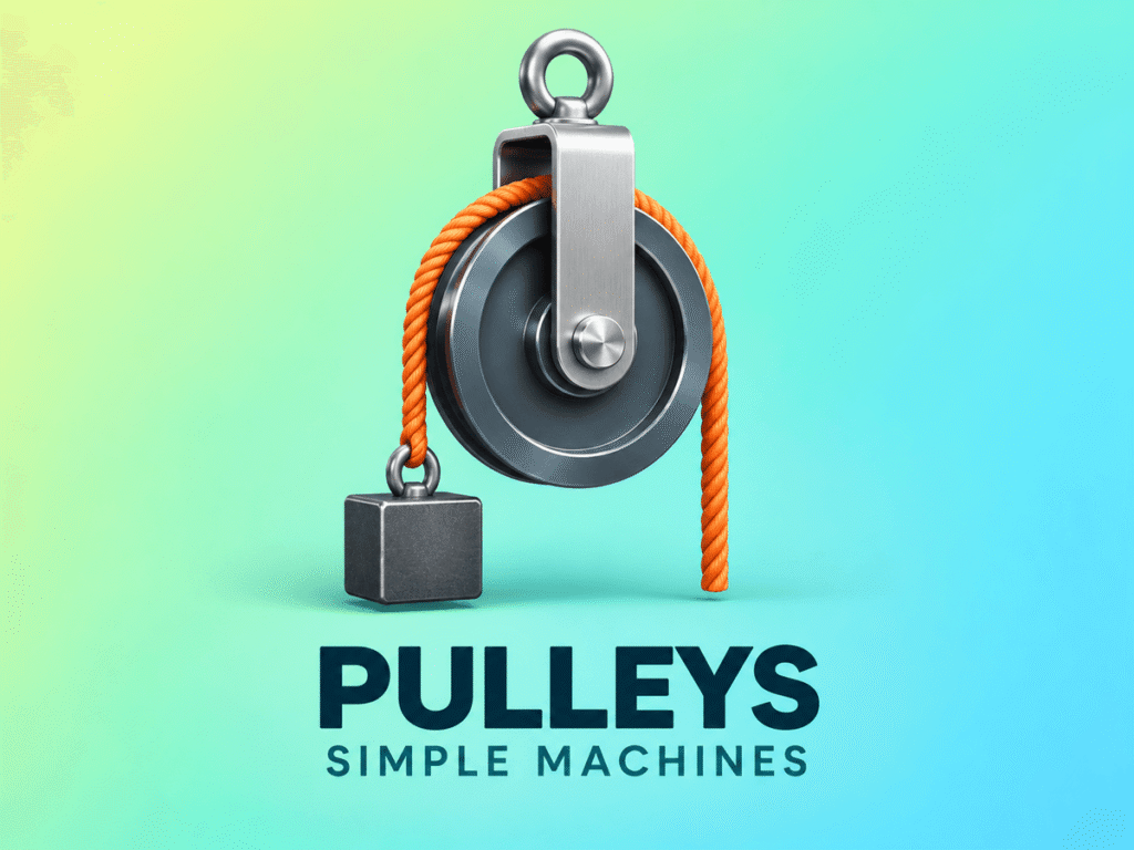 Pulleys Main metallic mechanism illustration